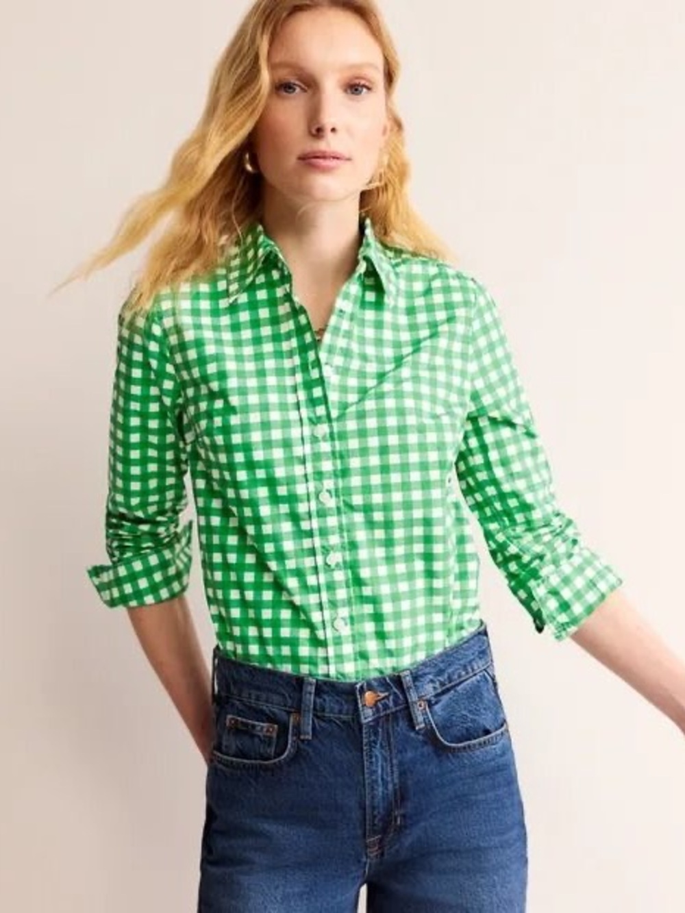 J.Crew lightweight signature fit  Gingham Button-Up Shirt